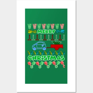 Merry chrismas, car guy, car enthusiast merry chrismas (smart4two) Posters and Art